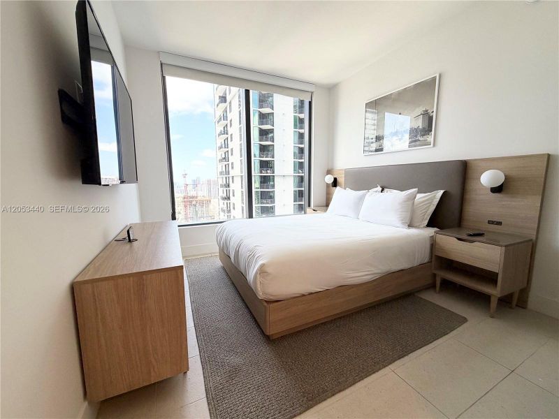 Furnished interior view inside a new home in , Miami (Image 15).