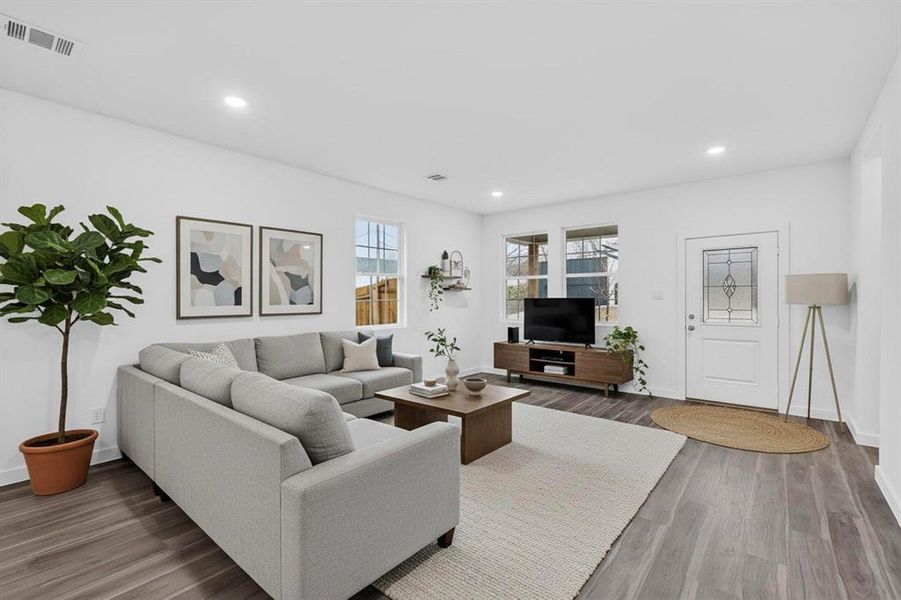 Furnished interior view inside a new home in , Dallas (Image 4).