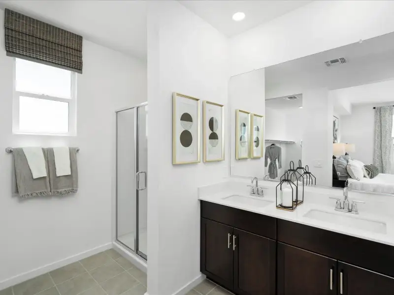 Furnished interior view inside a new home in Silva Farms - Classic Series, Goodyear (Image 9).