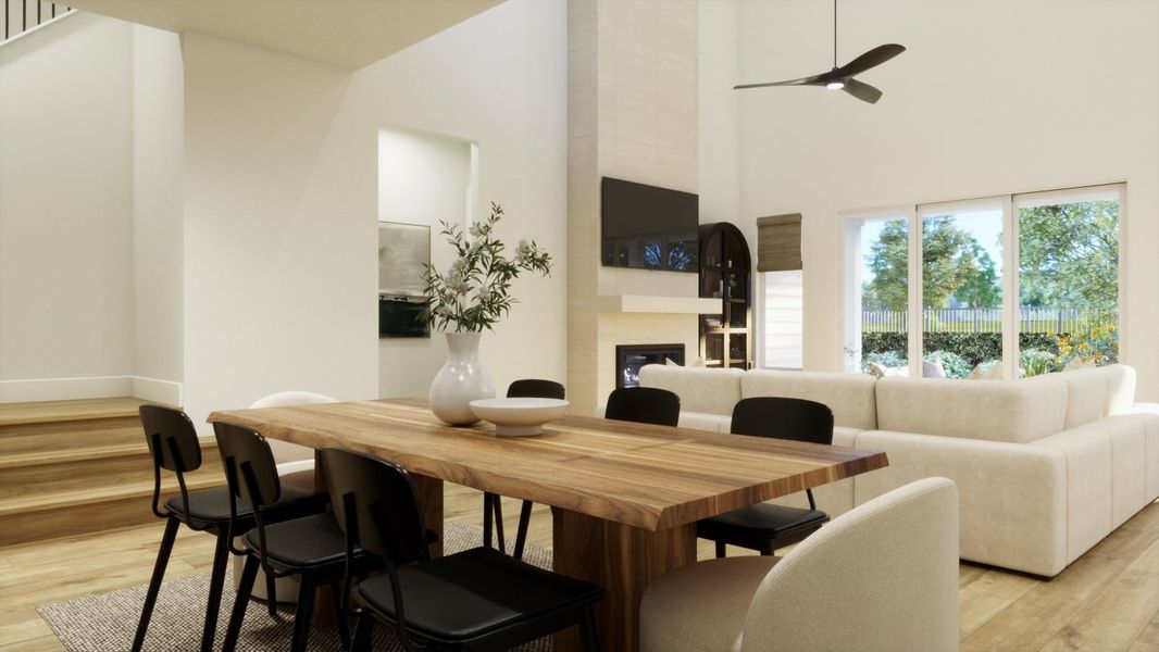 Furnished interior view inside a new home in Persimmon, Buda (Image 4).