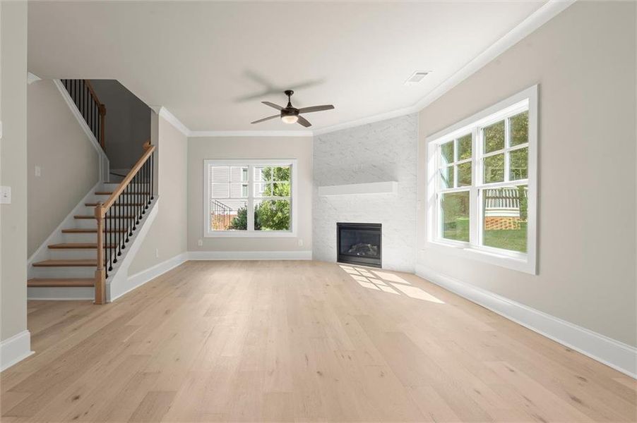 Spacious, unfurnished interior of a new home in , Covington (Image 27).