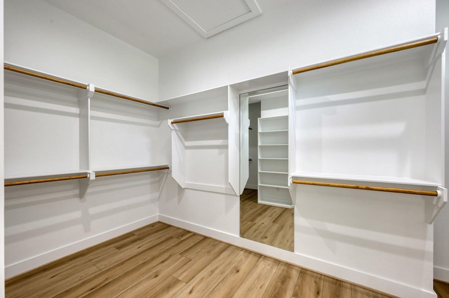 Spacious Master Closet Spacious Master Closet