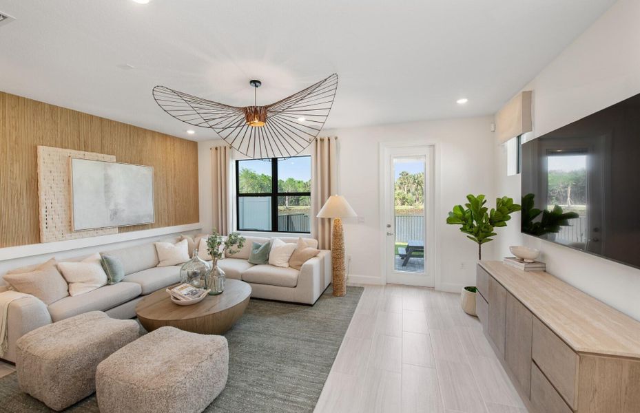 Furnished interior view inside a new home in Everton, Lantana (Image 7).