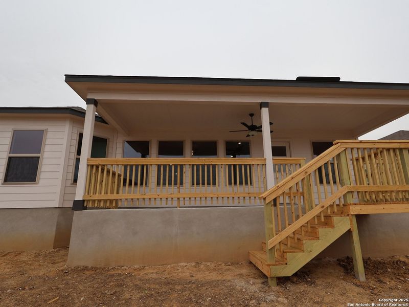 Exterior details and patio area of a home in Greenspoint Heights, Seguin (Image 3).