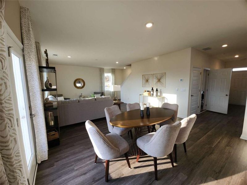 Furnished interior view inside a new home in Cedar Ridge - Locust Grove Station, Locust Grove (Image 10). Furnished interior view inside a new home in Cedar Ridge - Locust Grove Station, Locust Grove (Image 10).