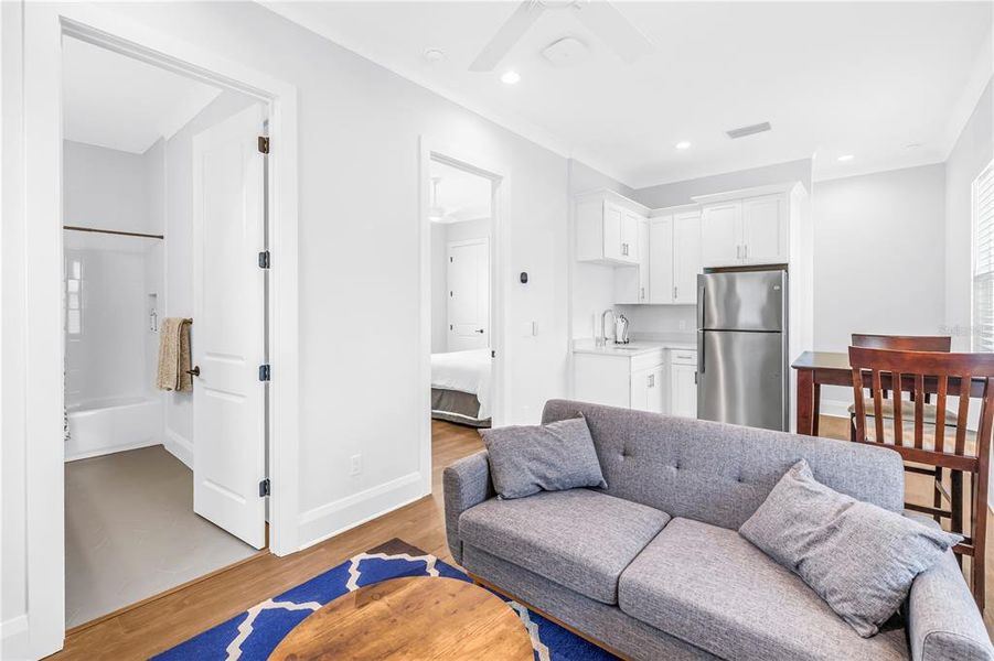 Furnished interior view inside a new home in , St. Petersburg (Image 18).