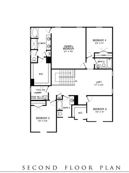 2D floor plan layout of this home in , Acworth, GA (Image 4).