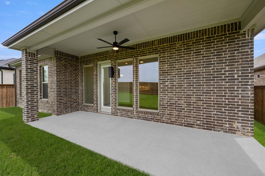 Exterior details and patio area of a home in Bridgewater, Midlothian (Image 4). Exterior details and patio area of a home in Bridgewater, Midlothian (Image 4).