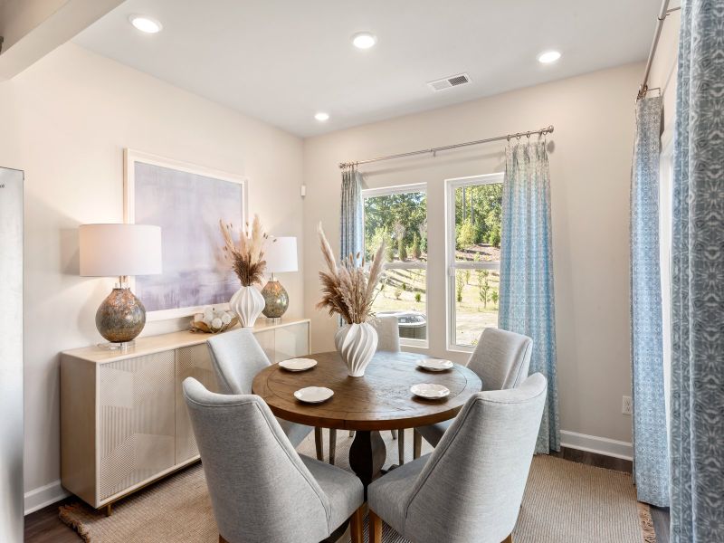 Furnished interior view inside a new home in Walnut Reserve, Conover (Image 3).