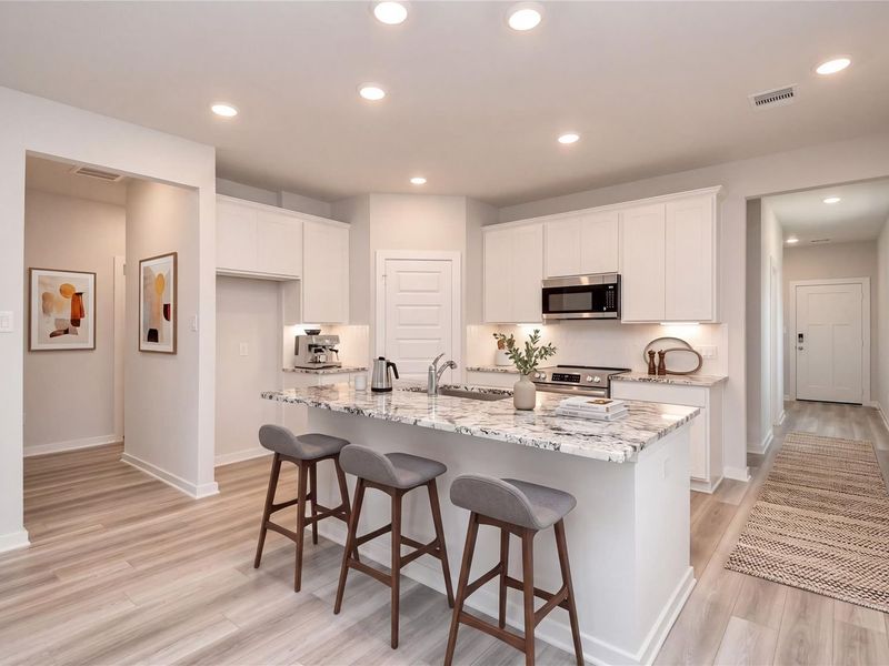 Furnished interior view inside a new home in Liberty Estates, Cleveland (Image 9).