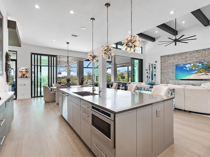 Furnished interior view inside a new home in Wild Blue at Waterside, Sarasota (Image 8). Furnished interior view inside a new home in Wild Blue at Waterside, Sarasota (Image 8).