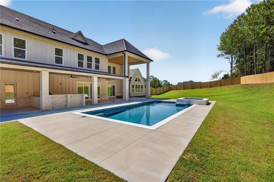 Exterior details and patio area of a home in , Dacula (Image 31).
