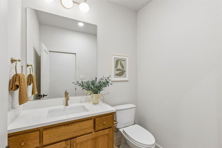 Upstairs powder bath