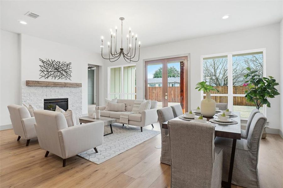 Furnished interior view inside a new home in , Roanoke (Image 30).
