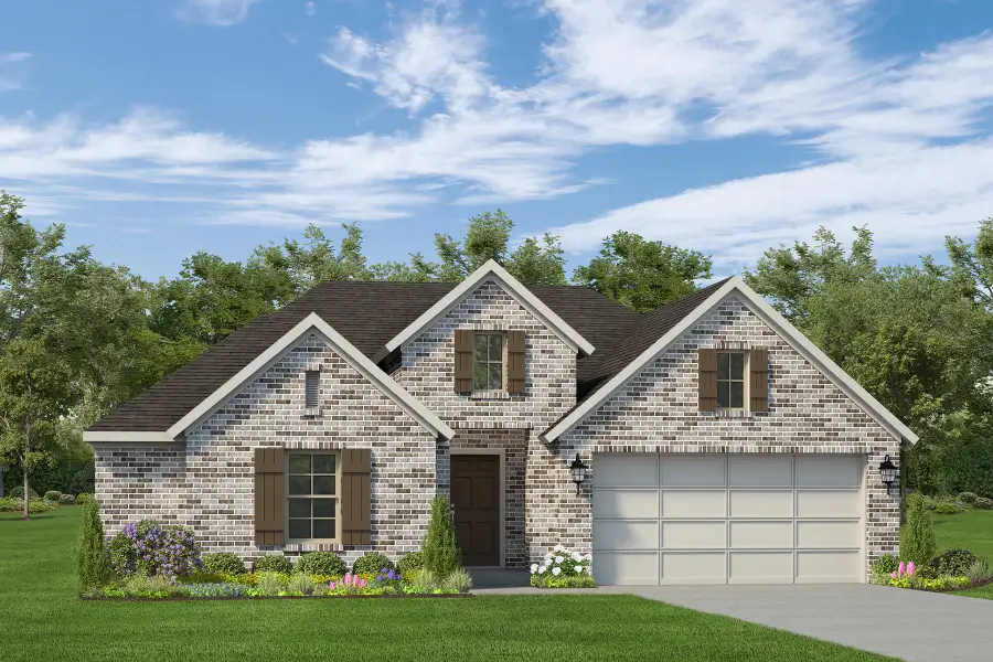Front exterior of a home in the Sundance Cove - Paintbrush Collection community, located in Crosby, TX (Image 13).