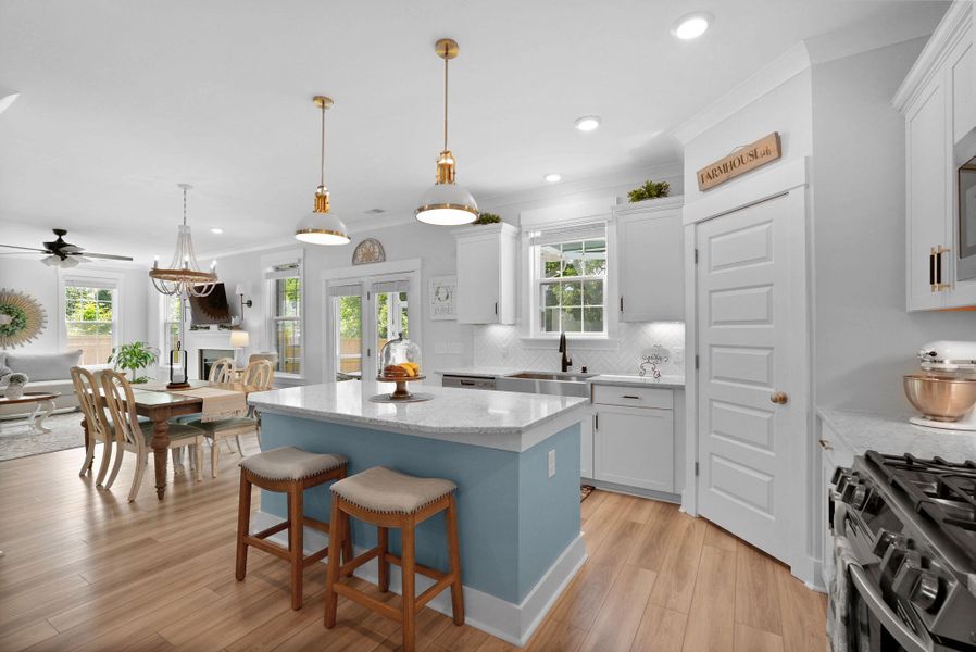 Furnished interior view inside a new home in Cordgrass Landing, Johns Island (Image 13).