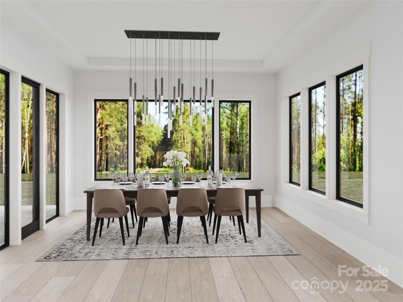 Furnished interior view inside a new home in , Horse Shoe (Image 4).