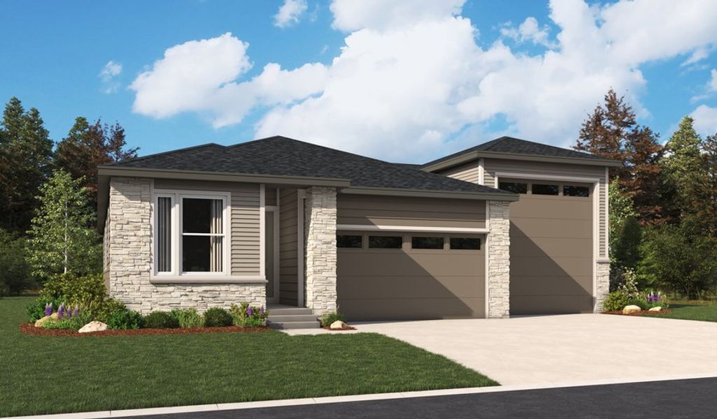 Bronze-R928-PaintBrushHills Elevation D Bronze-R928-PaintBrushHills Elevation D