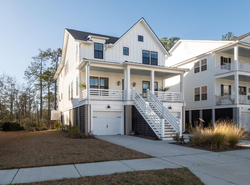 Front exterior of a new home in Wando Village, Charleston, SC, highlighting curb appeal (Image 28).