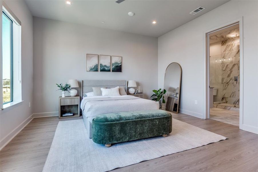 Furnished interior view inside a new home in , Dallas (Image 5).