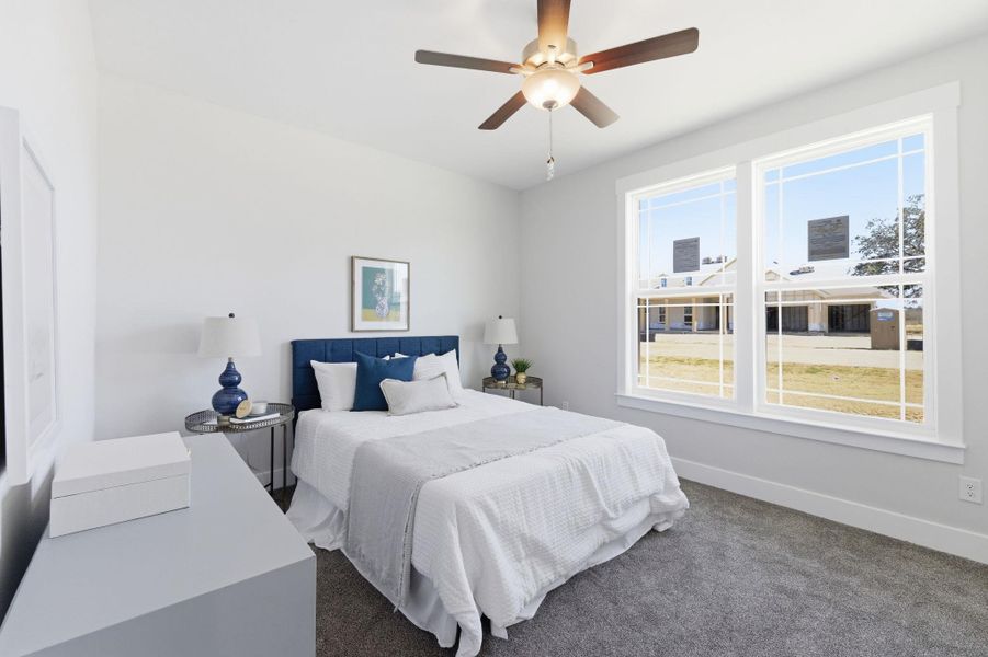 Furnished interior view inside a new home in Lonesome Dove, San Antonio (Image 36).