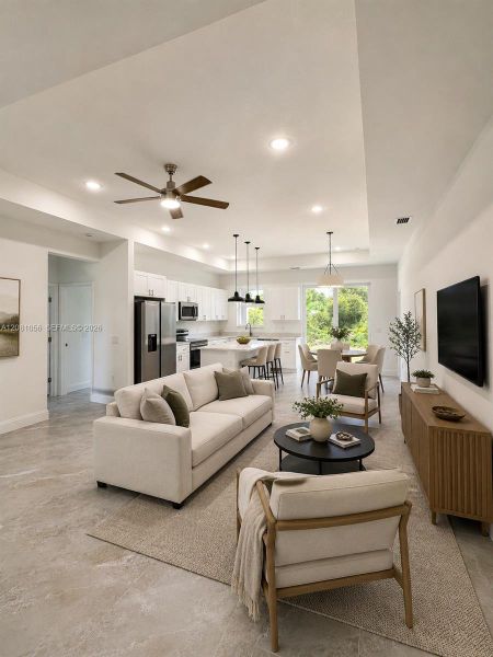 Furnished interior view inside a new home in , Lehigh Acres (Image 13).