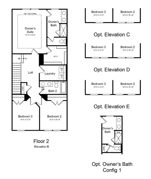 2D floor plan layout of this home in Forestville Station, Wake Forest, NC (Image 3). 2D floor plan layout of this home in Forestville Station, Wake Forest, NC (Image 3).