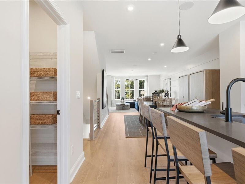 Representative furnished interior of a home built from the Dahlia by Tri Pointe Homes in Bellflower, Charlotte (Image 16). Representative furnished interior of a home built from the Dahlia by Tri Pointe Homes in Bellflower, Charlotte (Image 16).