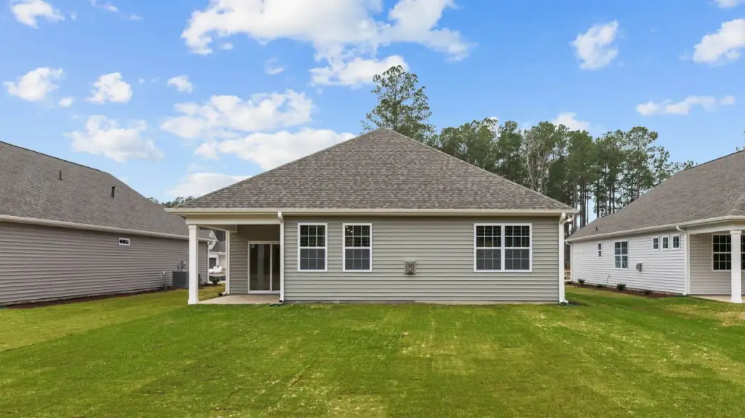 Exterior details and patio area of a home in Chambray, New Bern (Image 16).