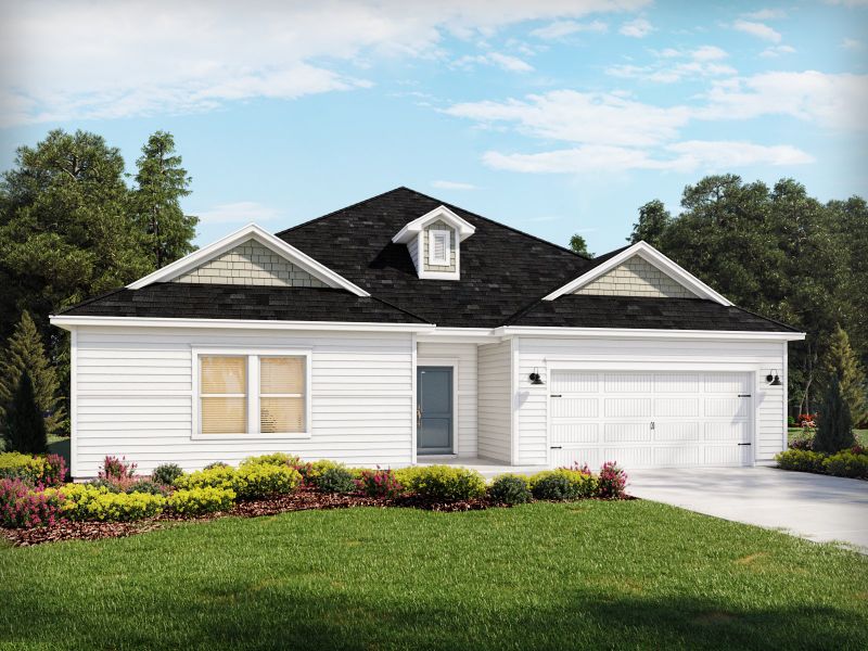 Representative exterior photo of a completed home built from the Edgewood by Meritage Homes in Calabash Station, Calabash, NC (Image 3).