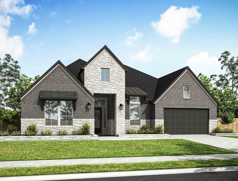 Representative exterior photo of a completed home built from the Bristol by Tri Pointe Homes in Bridgeland 70′, Cypress, TX (Image 3). Representative exterior photo of a completed home built from the Bristol by Tri Pointe Homes in Bridgeland 70′, Cypress, TX (Image 3).