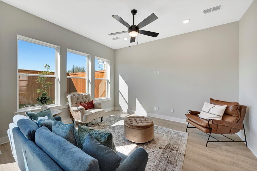 Furnished interior view inside a new home in Retreat at Oak Park, Houston (Image 13).