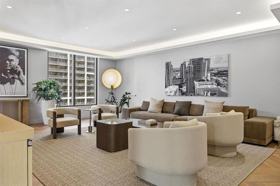 Furnished interior view inside a new home in , Miami (Image 20). Furnished interior view inside a new home in , Miami (Image 20).