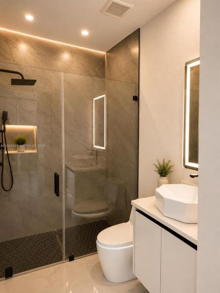 Furnished interior view inside a new home in , Cape Coral (Image 11).