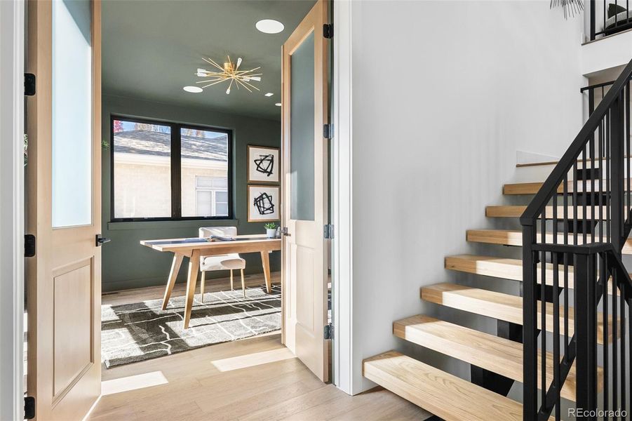Furnished interior view inside a new home in , Denver (Image 32).