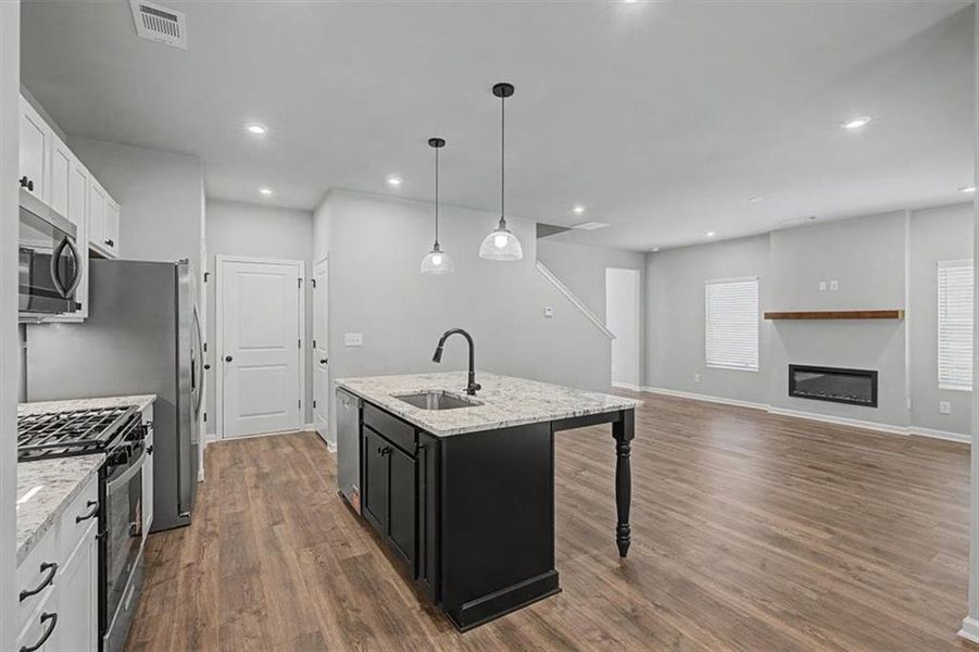 Furnished interior view inside a new home in Sawmill Creek, Austell (Image 16).