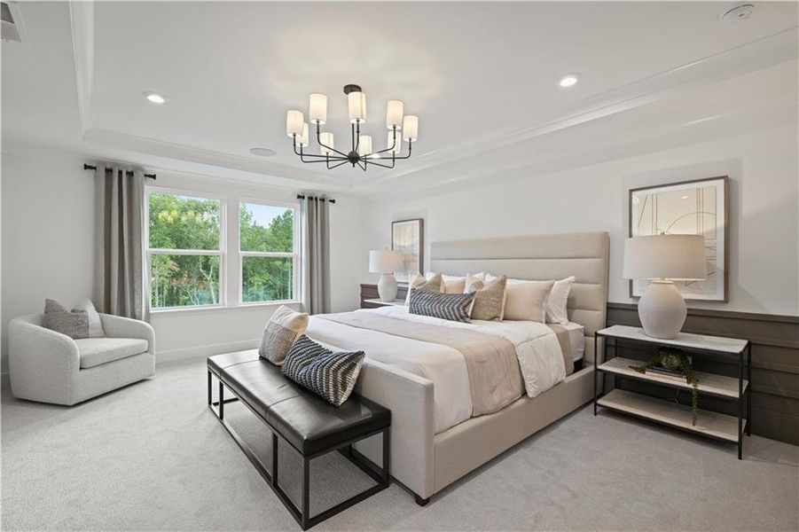 Furnished interior view inside a new home in Berkeley Mill, Cumming (Image 10).