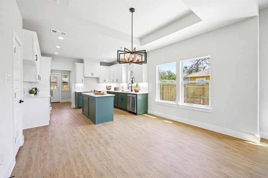 Furnished interior view inside a new home in , Dallas (Image 11).