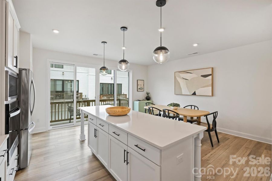 Furnished interior view inside a new home in The Townes of Cotswold, Charlotte (Image 9).