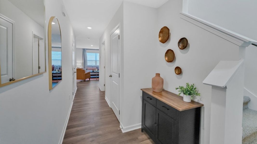 Representative furnished interior of a home built from the Altamont Townhome by D.R. Horton in Warren's Way Townhomes, Jonesborough (Image 16). Representative furnished interior of a home built from the Altamont Townhome by D.R. Horton in Warren's Way Townhomes, Jonesborough (Image 16).
