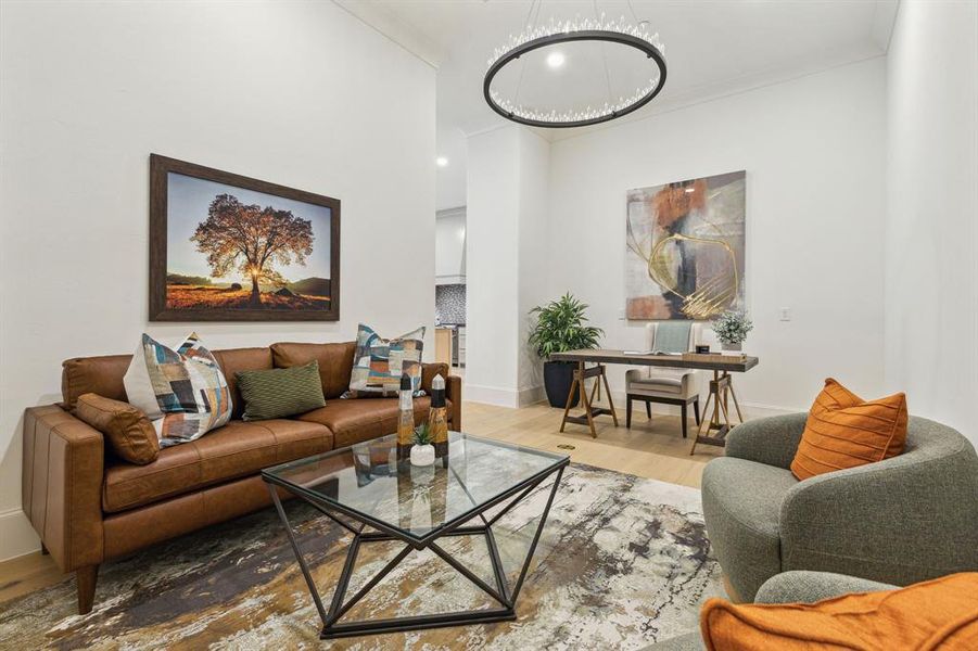 Furnished interior view inside a new home in , Plano (Image 13).