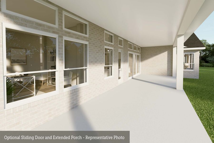 Representative exterior details of a home built from the The Creighton by David Weekley Homes in Briarley, Montgomery (Image 2). Representative exterior details of a home built from the The Creighton by David Weekley Homes in Briarley, Montgomery (Image 2).