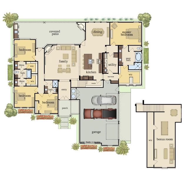 2D floor plan layout for the Jackson by Carothers Executive Homes in Eagle Heights, Salado, TX (Image 2). 2D floor plan layout for the Jackson by Carothers Executive Homes in Eagle Heights, Salado, TX (Image 2).