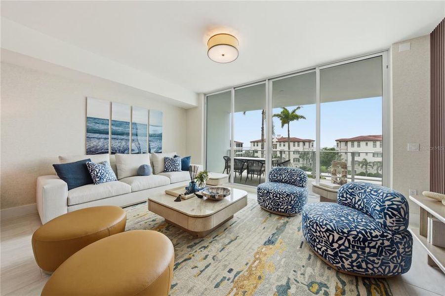 Furnished interior view inside a new home in , Tampa (Image 10).