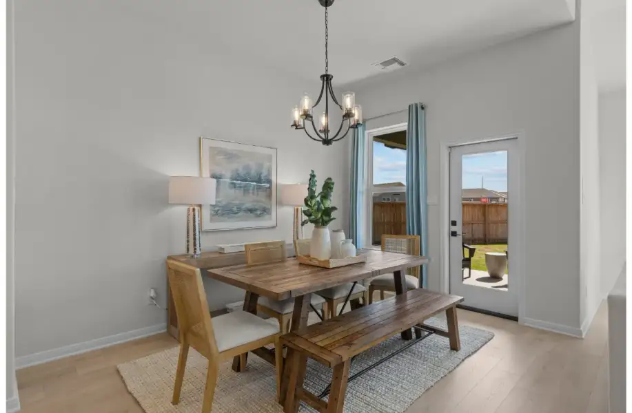 Furnished interior view inside a new home in Morgan Meadows, San Antonio (Image 4).