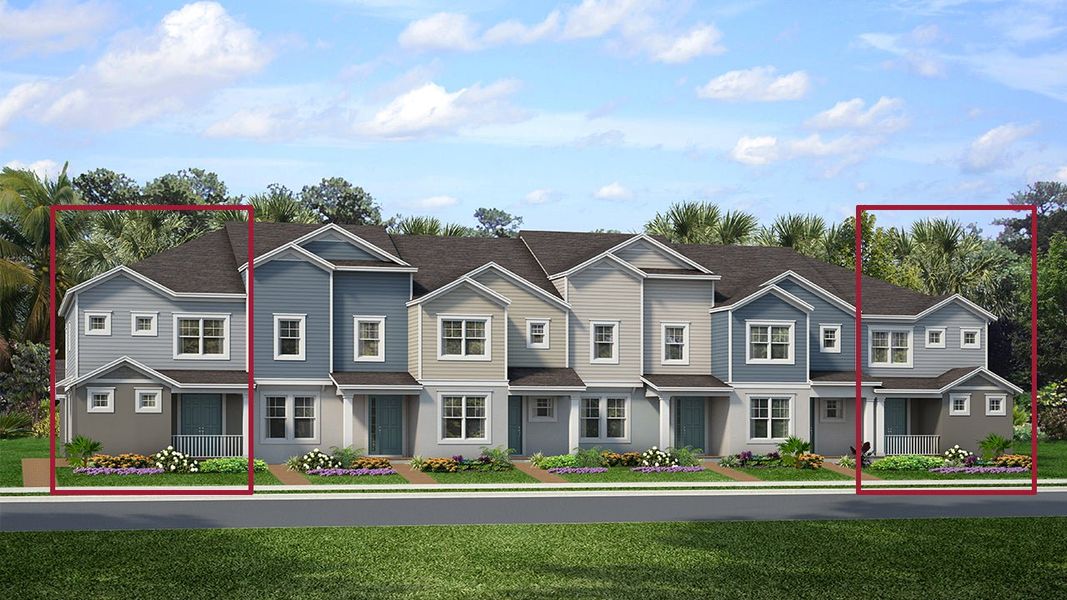 Representative exterior photo of a completed home built from the Adams by Park Square Residential in The Residences at Emerson Park, Apopka, FL (Image 12).