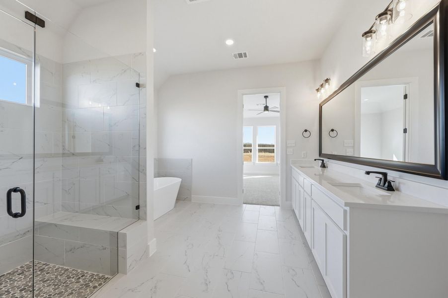 Furnished interior view inside a new home in Coyote Crossing, Godley (Image 11). Furnished interior view inside a new home in Coyote Crossing, Godley (Image 11).