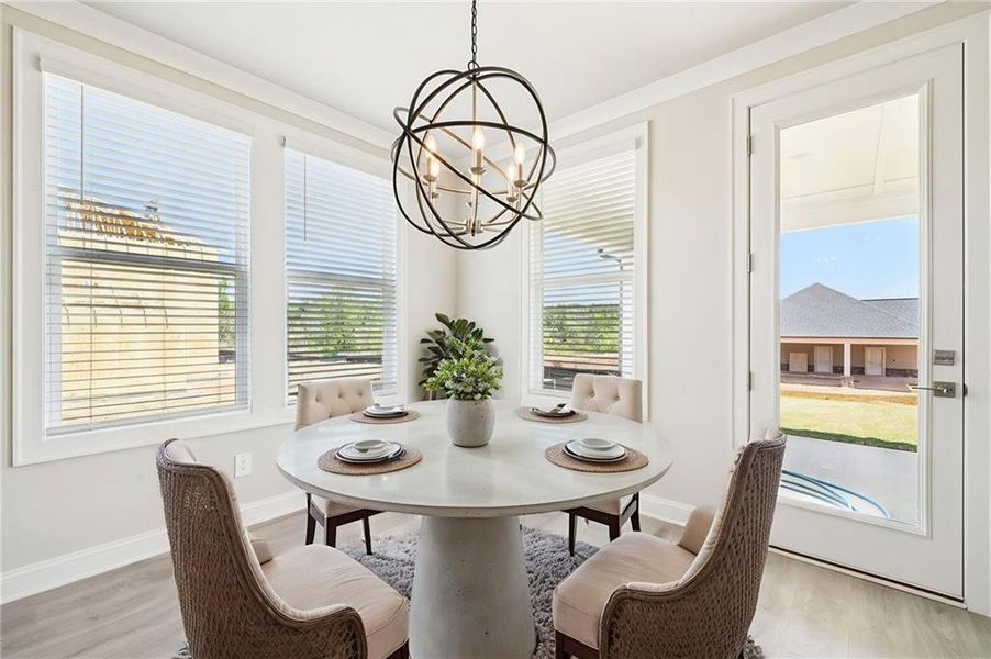 Furnished interior view inside a new home in River Pointe, Monroe (Image 10).