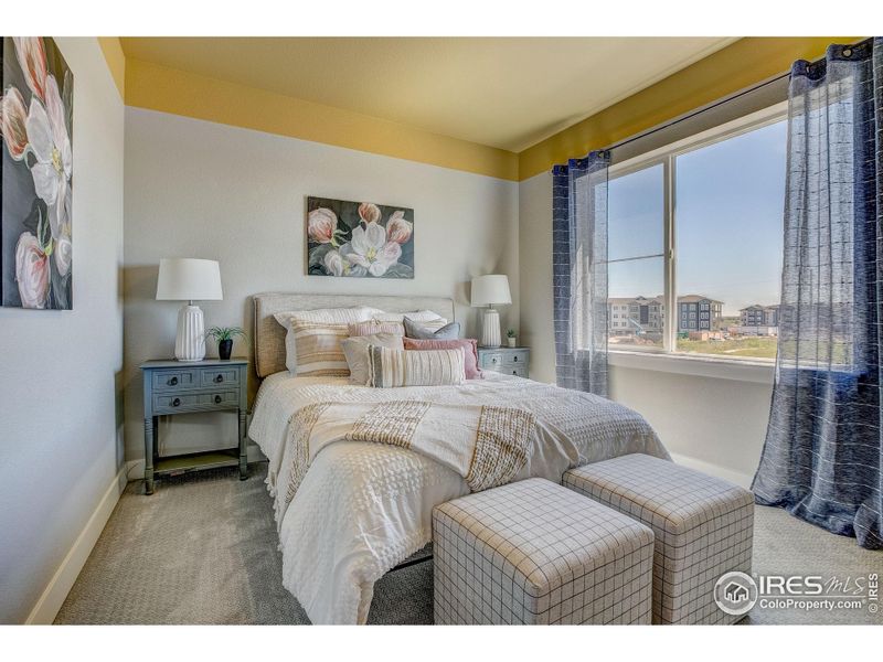 Furnished interior view inside a new home in Highlands at Fox Hill - The Towns, Longmont (Image 17).