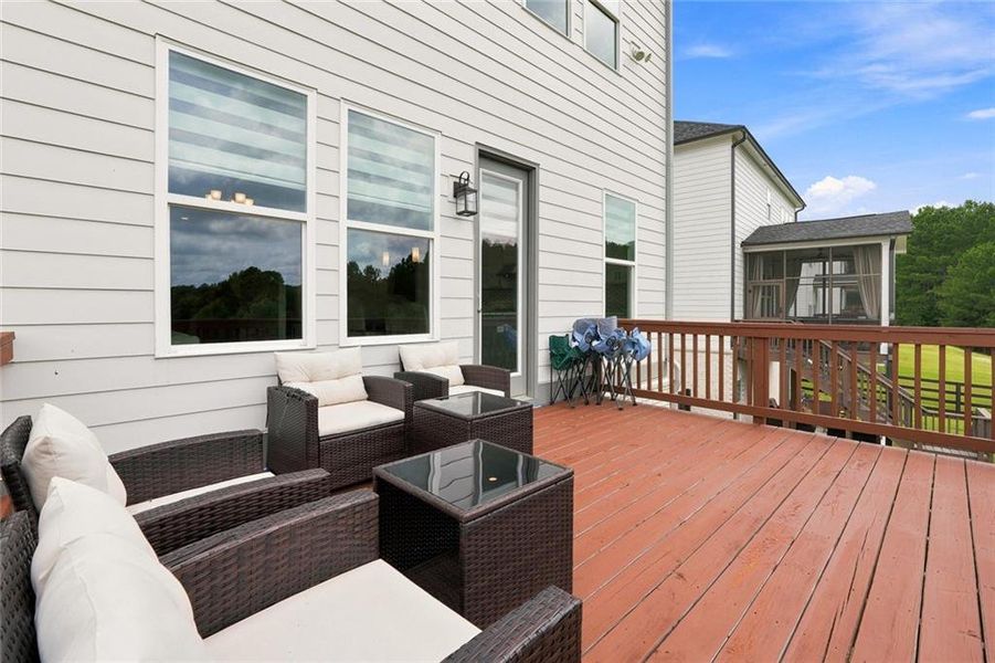 Exterior details and patio area of a home in , Woodstock (Image 3). Exterior details and patio area of a home in , Woodstock (Image 3).